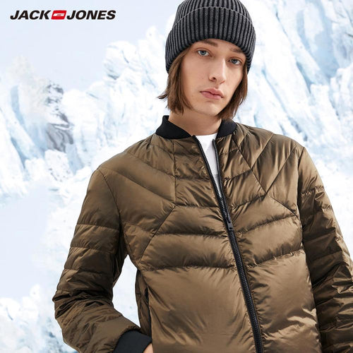 JackJones Men's Winter Baseball Collar Thermal Down Jacket C|218412510